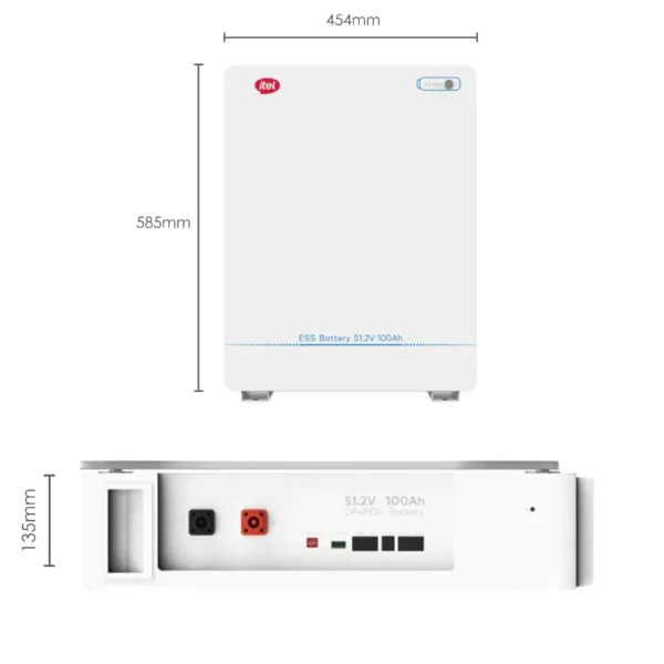 Itel IPL-51100 LiFePO₄ Lithium Battery 51.2V 100Ah – 5.12kWh - IP20 - Image 2